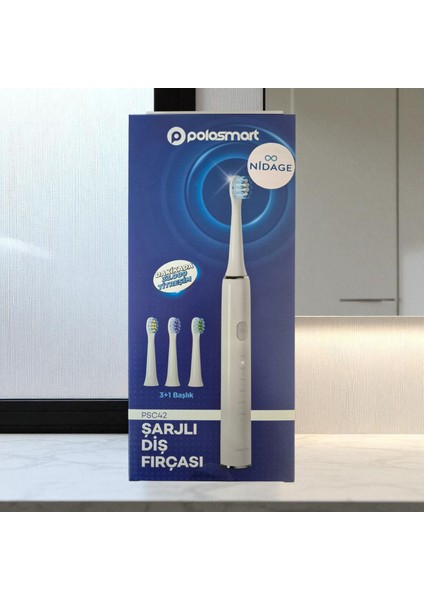 3+1 Başlık Şarjlı Diş Fırçası Polosmart PSC42