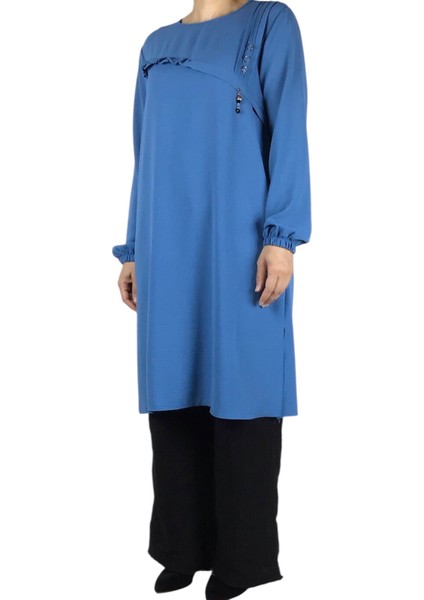 Kadın Önü Düğme ve Dikiş Detaylı Spor Tunik fiyatları