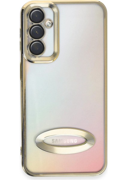 Samsung Galaxy A14 4g Kılıf Slot Silikon - Gold Svlrs