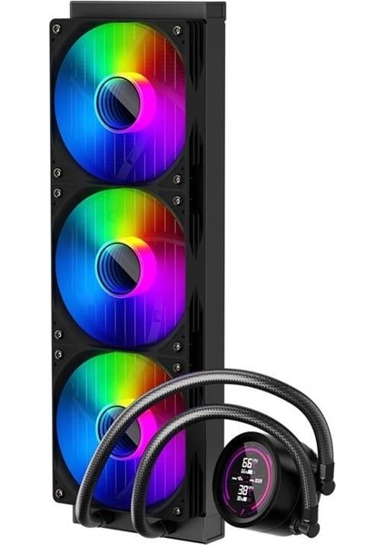 Thunderstorm Ts4 360MM Siyah Argb Dijital Sıcaklık Göstergeli Am5, Am4 / Lga 1851, 1700 Işlemci Sıvı Soğutucu fiyatları