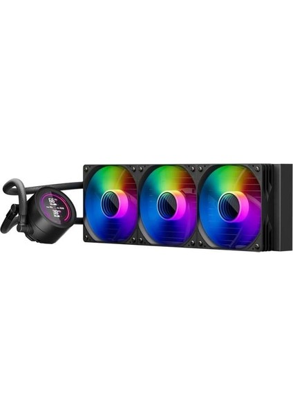 Thunderstorm Ts4 360MM Siyah Argb Dijital Sıcaklık Göstergeli Am5, Am4 / Lga 1851, 1700 Işlemci Sıvı Soğutucu modelleri
