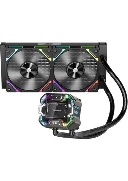 x Starshıp 240MM Siyah Argb IPS 2.4" Dijital Ekranlı Am5,am4 / LGA1851, Lg 1700 Premıum Işlemci Sıvı Soğutucu fiyatları