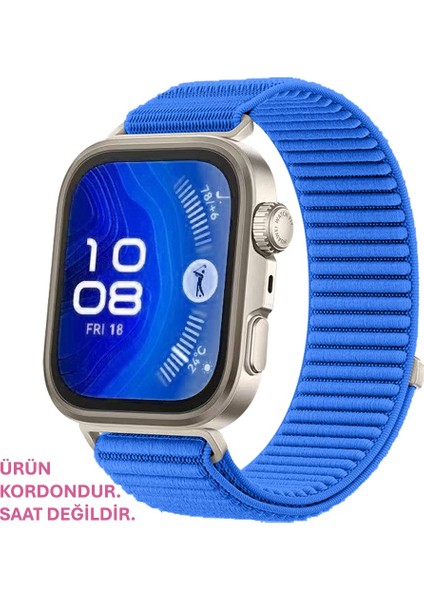 Huawei Watch Fit 4 Pro / Fit 4 / Fit 3 Uyumlu Kordon Cırtlı Spor Yumuşak Hasır Kordon