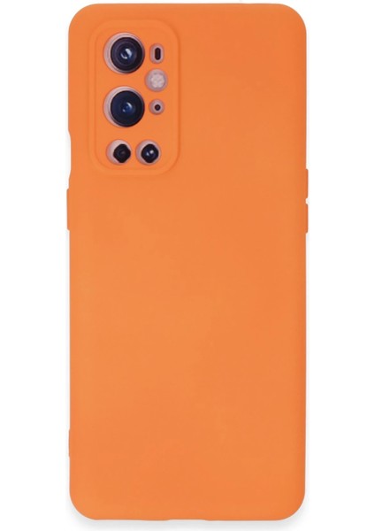 One Plus 9 Pro Kılıf Nano Içi Kadife Silikon - Turuncu Svlrs