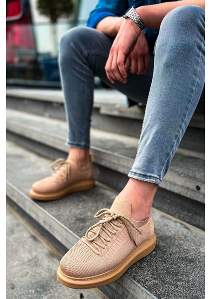 J307 Tricot Ortopedik Taban Günlük Triko Erkek Sneaker Spor Ayakkabı Ttt Taba fiyatları