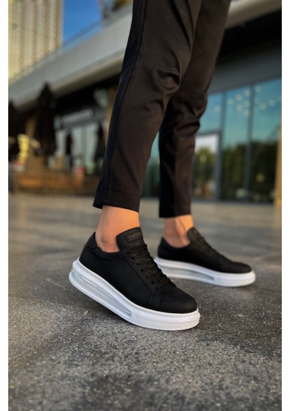 J271 Ariaso Ortopedik Taban Günlük Cilt Erkek Sneaker Spor Ayakkabı Cbt Siyah modelleri