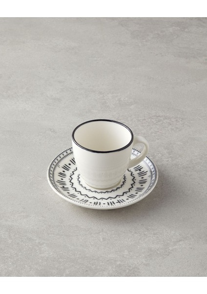 4'lü Porselen Kahve Fincanı Takımı, 90 Ml, Siyah, Şık ve Zarif Tasarım modelleri