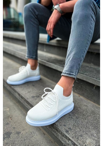 J307 Tricot Ortopedik Taban Günlük Triko Erkek Sneaker Spor Ayakkabı Tbt Beyaz fiyatları
