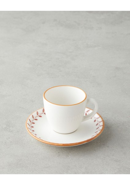 12'li Pembe Porselen Kahve Fincan Takımı, 90 Ml, 6 Kişilik, Şık ve Zarif Tasarım modelleri