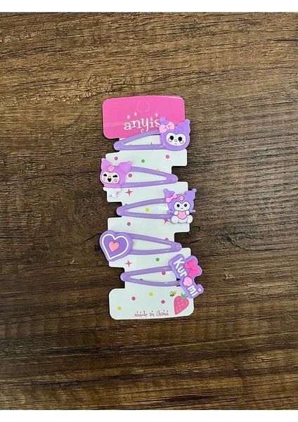 Kız Çocuk Kuromi 5'li Toka Seti