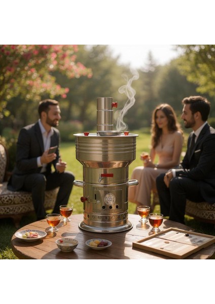 Paslanmaz Odunlu 7 Litre Tek Musluklu Semaver indirimleri