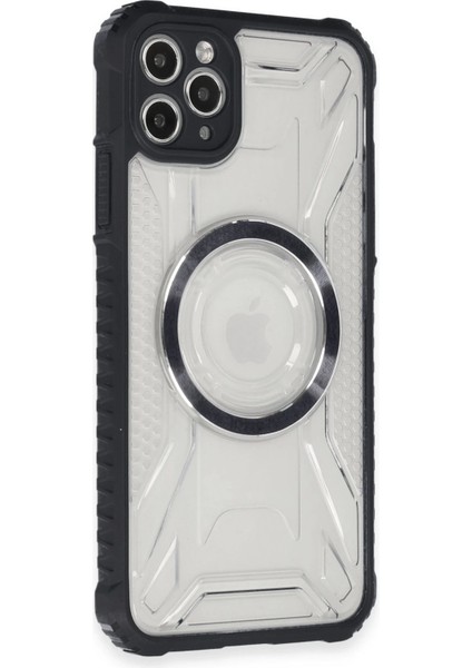 Iphone 11 Pro Kılıf Prag Magneticsafe Kapak - Siyah Svlrs