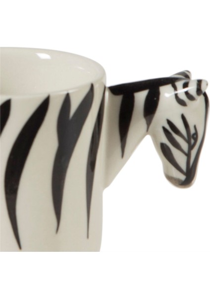 Beyaz Zebra Wıld Kahve Fincanı, Şık ve Modern Tasarım, Kahve Keyfi Için Ideal Seçenek modelleri