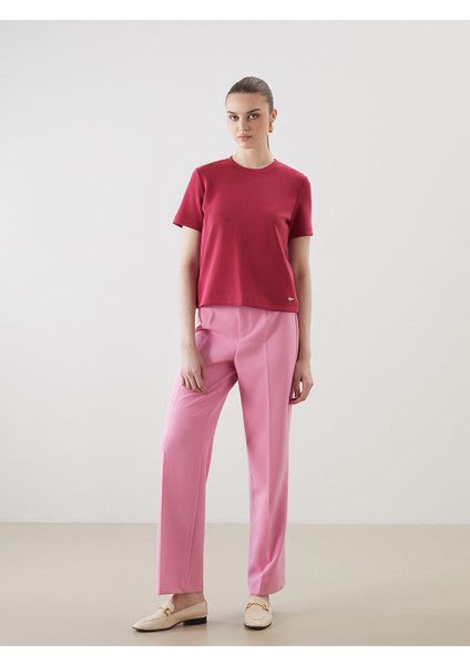 Yeni Sezon Standart Fit Genis Paca Kadin Pantolon - S5NJ40Z8