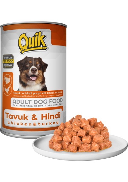 Köpek Tavuk-Hindi Konserve 415 gr 12 Adet
