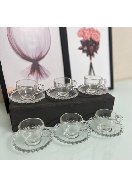 Turuncu Boncuk Kahve Fincan Takımı, Şık ve Kullanışlı Ev Dekoru