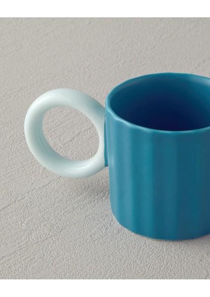 Turkuaz Renkli Bone China Kahve Fincan Takımı, Zarif ve Şık Tasarım modelleri