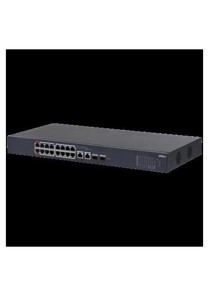 CS4218-16ET-240 16 Port 16XFE-2XGE-2XGE/SFP Yönetilebilir 240W Poe Switch