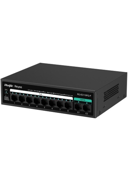 -Reyee RG-ES110FG-P 8xfe+2xge F.gigabit 110W Poe Switch modelleri