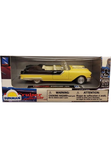 1:43 Diecast Koleksiyon Metal Araba 1955 Pontiac Starchief
