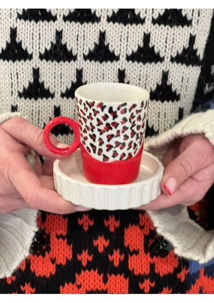 Renkli Dalgalı Seramik Fincan, Şık ve Kullanışlı Tasarım fiyatları