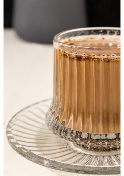 12 Parça Renkli Cam Kahve Fincanı Seti, Şık ve Zarif Tasarım fiyatları