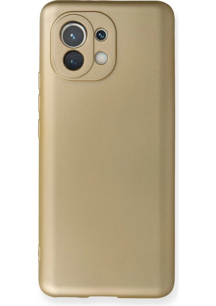 Xiaomi Mi 11 Kılıf First Silikon - Gold Svlrs