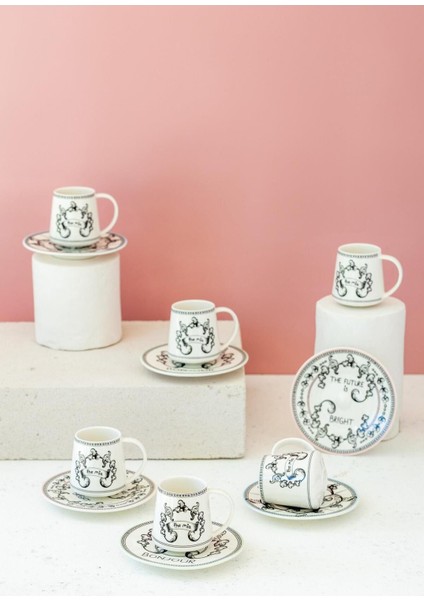 Renkli Türk Kahvesi Fincanı, 100 Cc, Tek Kişilik, Zarif ve Şık Tasarım fiyatları