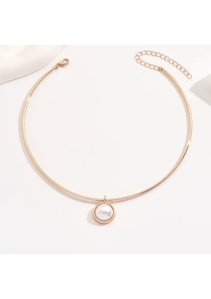 Altın Kaplama Incili Choker modelleri