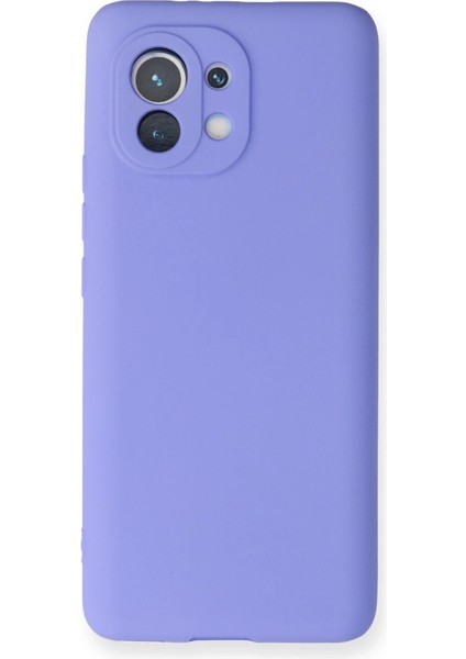 Xiaomi Mi 11 Kılıf First Silikon - Lila Svlrs