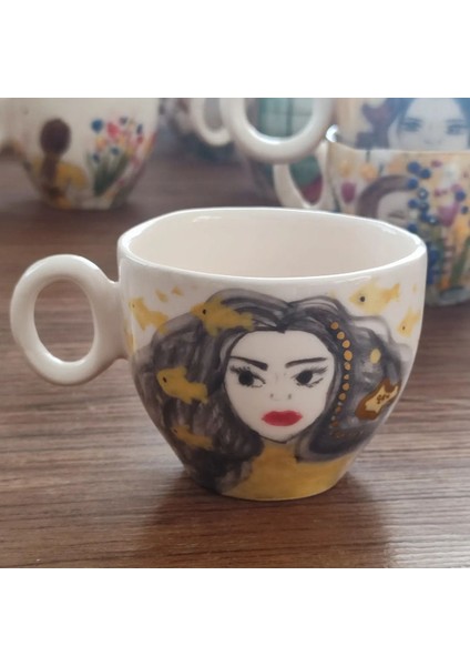 El Yapımı Renkli Seramik Fincan, Yıkanabilir ve Dayanıklı, Şık Tasarım modelleri