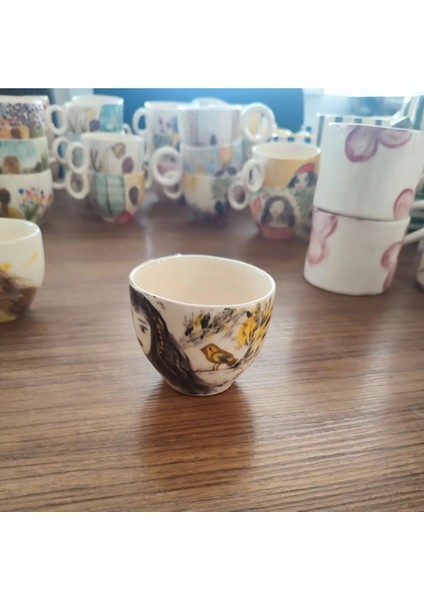 El Yapımı Çok Renkli Doğal Seramik Fincan, Yıkanabilir, Dayanıklı ve Şık Tasarım modelleri