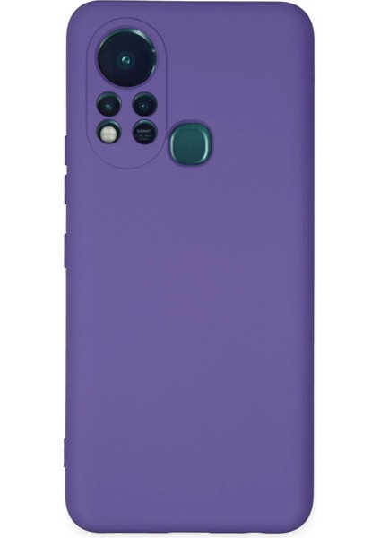 Infinix Hot 11S Kılıf Nano Içi Kadife Silikon - Mor Svlrs