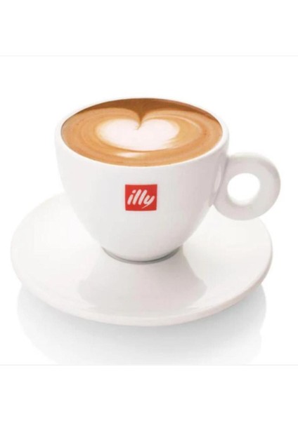 Beyaz 170 ml Cappuccino Fincanı ve Tabak Takımı, Şık ve Kullanışlı Set