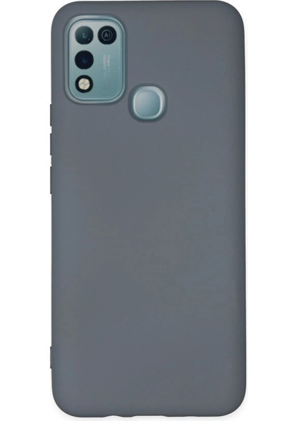 Infinix Hot 10 Play Kılıf Nano Içi Kadife Silikon - Gri Svlrs