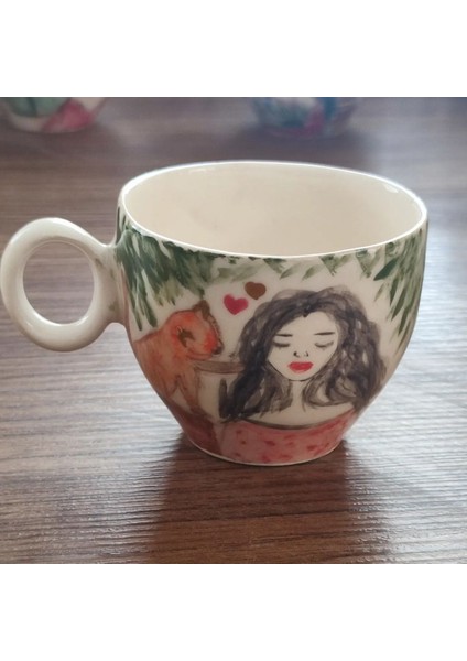 El Yapımı Renkli Doğal Seramik Fincan, Yıkanabilir, Dayanıklı ve Şık Tasarım