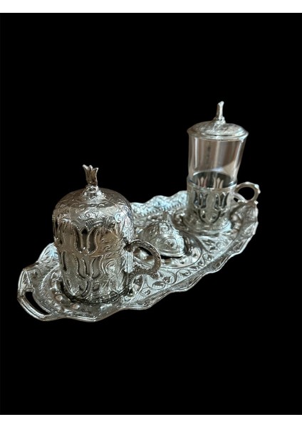 Gümüş Renk Şehzade Sunum Seti, Şık ve Zarif Tasarım ile Özel Anlar Için Ideal