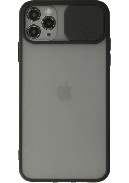 Iphone 11 Pro Kılıf Palm Buzlu Kamera Sürgülü Silikon - Siyah Svlrs