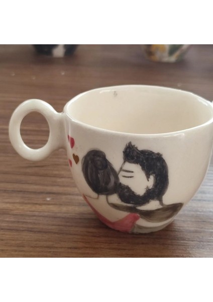 El Yapımı Çok Renkli Dayanıklı Seramik Fincan, Yıkanabilir, Doğa Dostu, Şık Tasarım