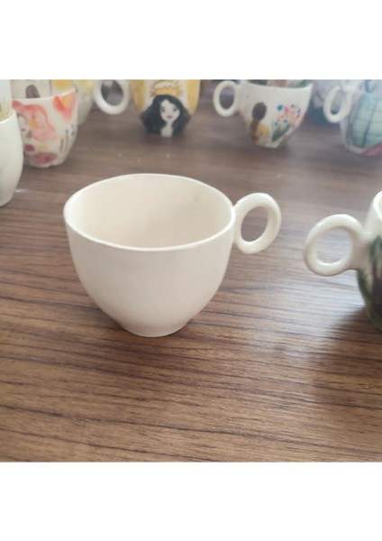 El Yapımı Çok Renkli Dayanıklı Seramik Fincan, Yıkanabilir, Doğa Dostu, Şık Tasarım fırsatları