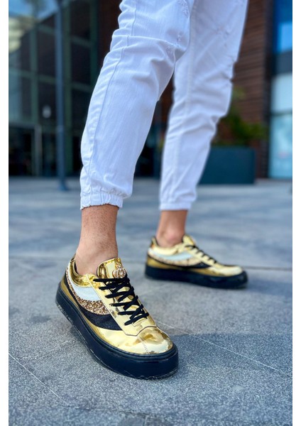 J975 Majesty Ortopedik Taban Günlük Rugan Erkek Sneaker Spor Ayakkabı Rst Gold fiyatları
