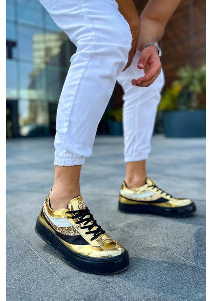 J975 Majesty Ortopedik Taban Günlük Rugan Erkek Sneaker Spor Ayakkabı Rst Gold fırsatları