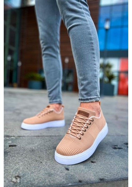 J413 Crew Ortopedik Taban Günlük Triko Erkek Sneaker Spor Ayakkabı Tbt Taba indirimleri
