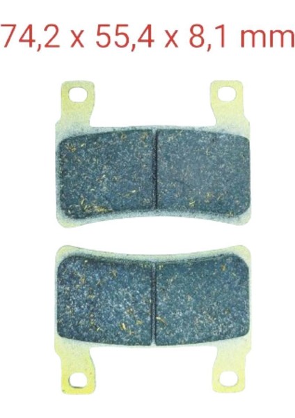 Honda Ön Fren Disk Balatası FA265 FA296 Cbr 600 RR(2003-2004)-CB 1100-1300-CBR 600 F Kawasaki Zx-6r