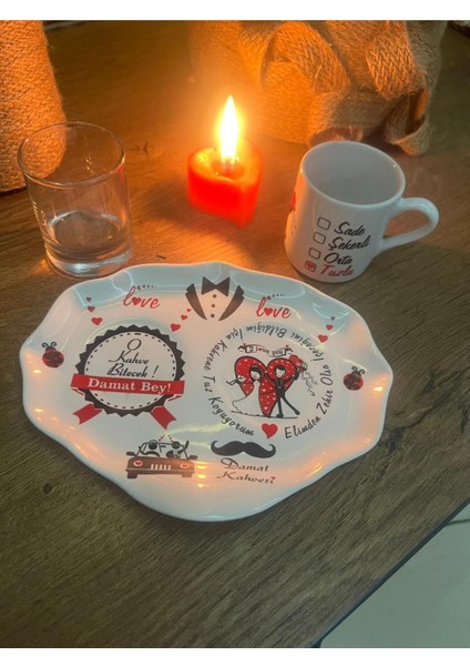 Beyaz Damat Kahvesi Tuzlu Fincan Takımı, Şık ve Kullanışlı Set fiyatları