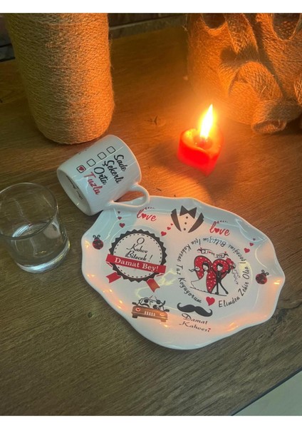 Beyaz Damat Kahvesi Tuzlu Fincan Takımı, Şık ve Kullanışlı Set modelleri