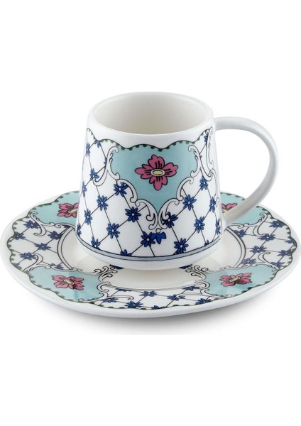 Beyaz 100 cc Tek Kişilik Şık Fincan Takımı