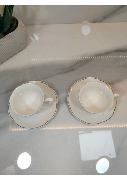 Beyaz 2 Kişilik Kahve Fincan Takımı 90 Ml, Şık ve Kullanışlı. fiyatları