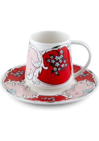 Gri Porselen Türk Kahvesi Fincanı 100 Cc, Şık ve Kullanışlı Tek Kişilik Tasarım