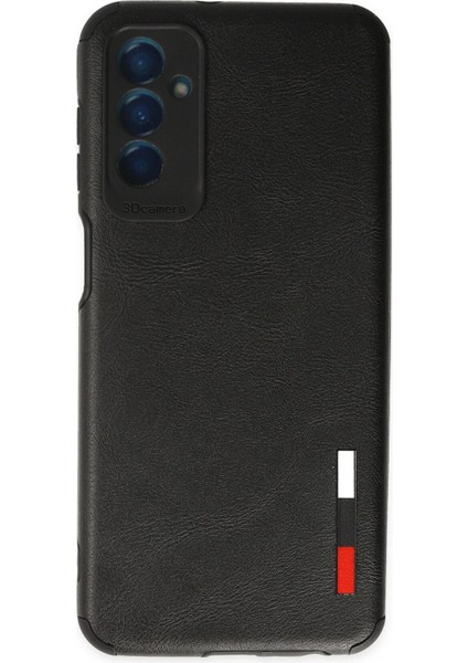 Samsung Galaxy M13 Kılıf Loop Deri Silikon - Siyah Svlrs